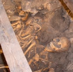 Towton triple grave